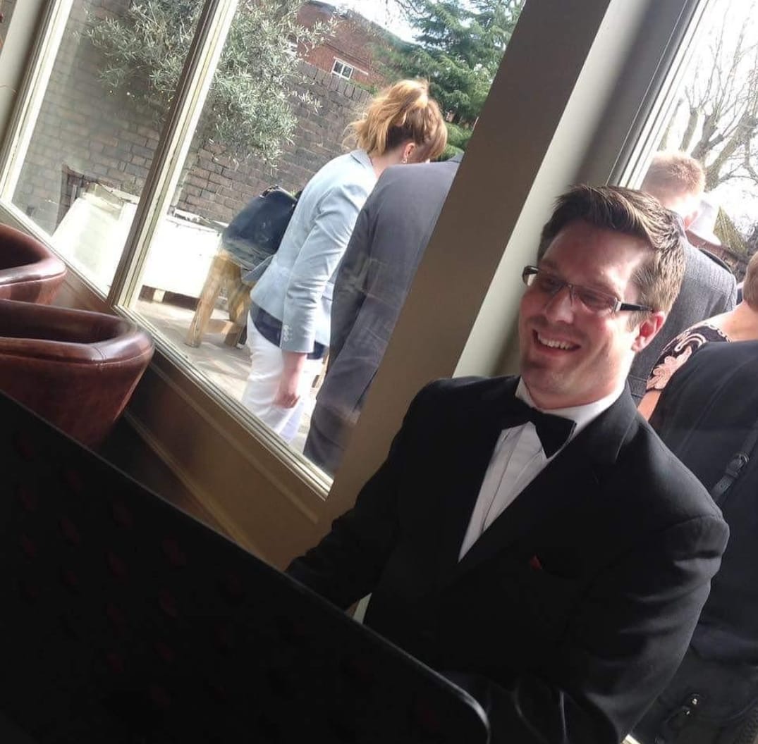 young man getting his hair coloured